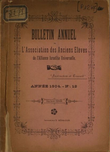 Association des anciens élèves de l'AIU Vol.12 1904